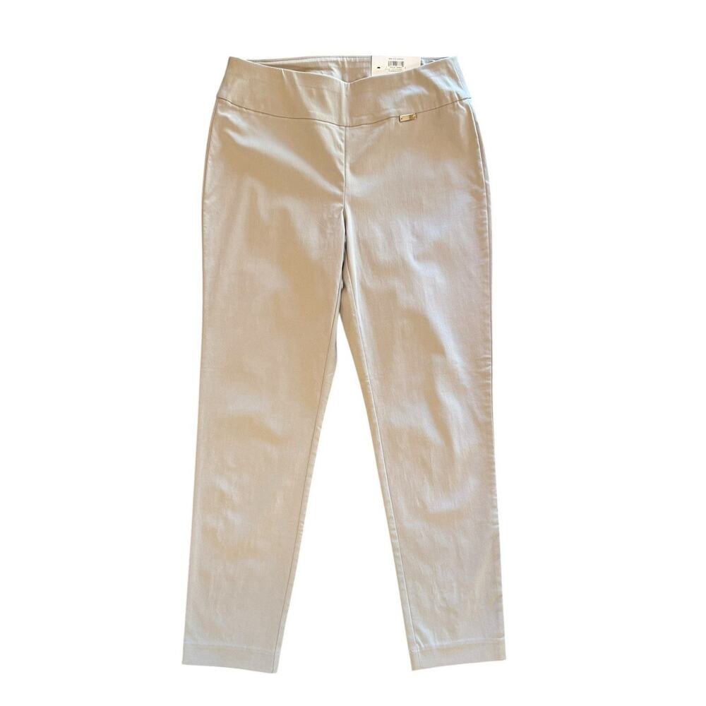 NWT I.N.C. INTERNATIONAL CONCEPTS Mid Rise Tummy Control Beige Skinny Pants 4S - Picture 3 of 16